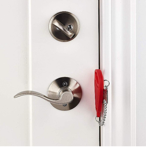 Portable Door Lock and Stopper for Temporary Use