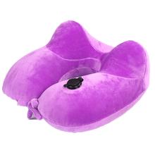 U-Shaped Inflatable Neck Pillow for Travel Comfort