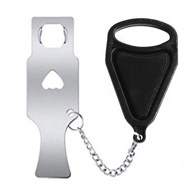 Portable Door Lock and Stopper for Temporary Use